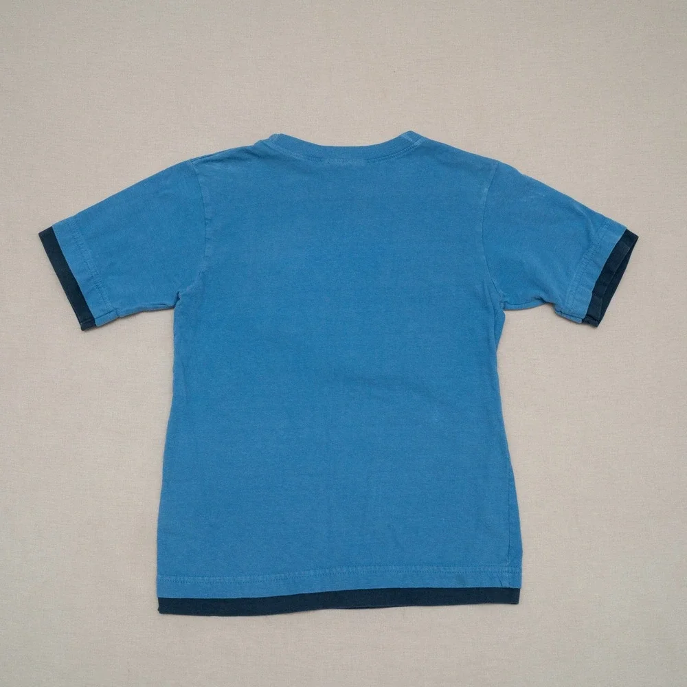 Vintage Y2k 2000s Boys Basic Editions Blue Chrome‎ Custom Choppers T Shirt 6/7